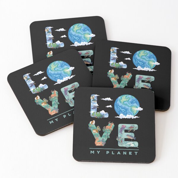 Item preview, Love My Planet Earth Ecology Environmental Activist Earth Day Climate Change Awareness designed and sold by Teez-Me.