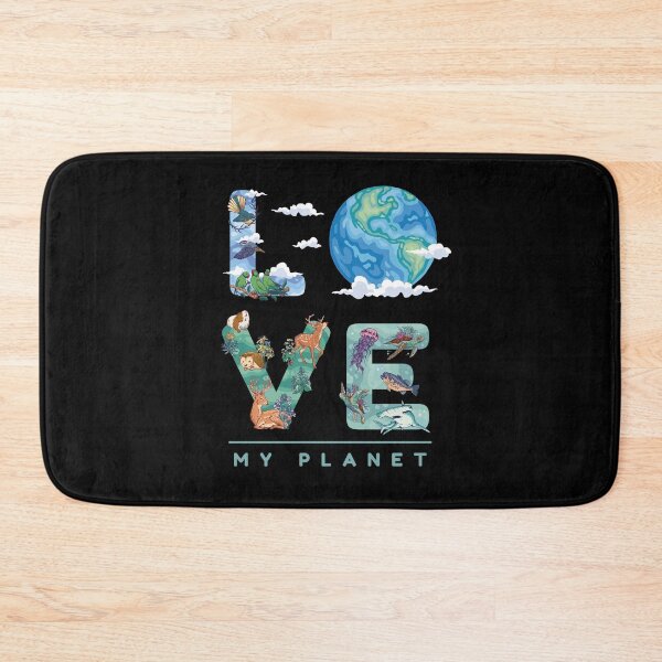 Item preview, Love My Planet Earth Ecology Environmental Activist Earth Day Climate Change Awareness designed and sold by Teez-Me.