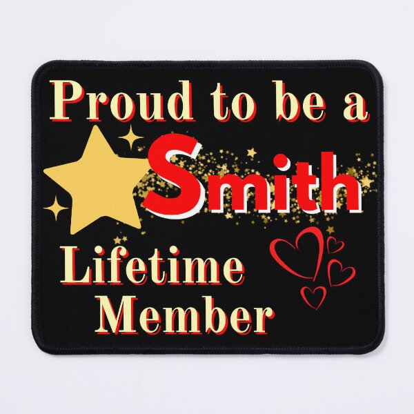 Item preview, Smith Family Monogram Sticker Sign Tshirt displays proud family characteristics in pink designed and sold by Faelee.