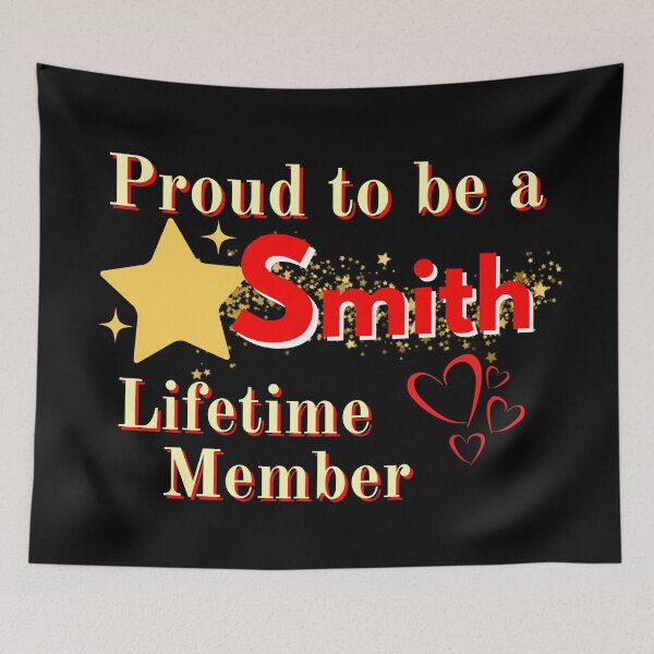 Item preview, Smith Family Monogram Sticker Sign Tshirt displays proud family characteristics in pink designed and sold by Faelee.