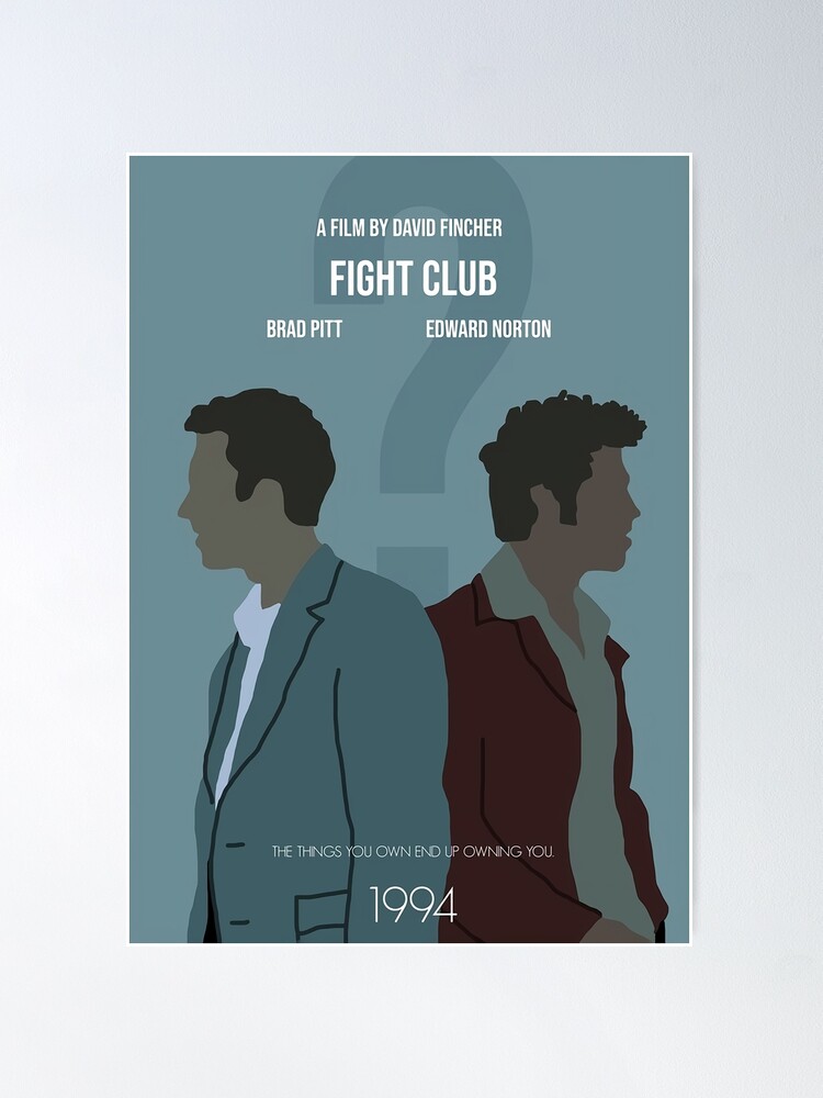 Fight Club - Minimalist Movie Poster by PHINCREATIVE - Print and