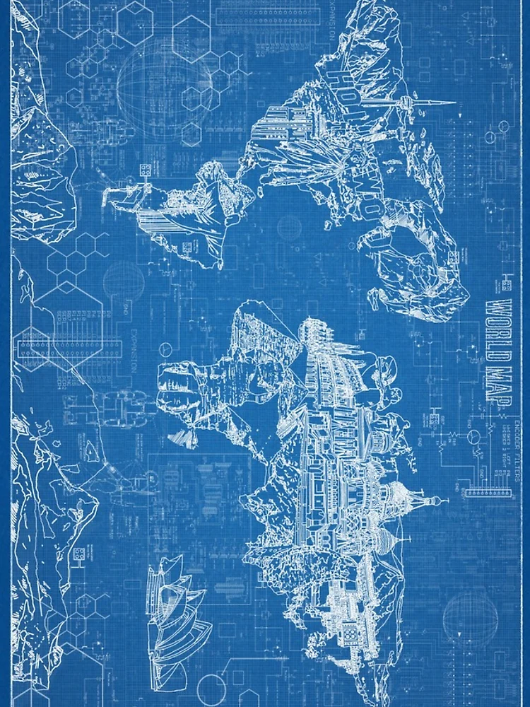 Thumbnail 4 of 4, iPhone Case, world map designed and sold by BekimART.