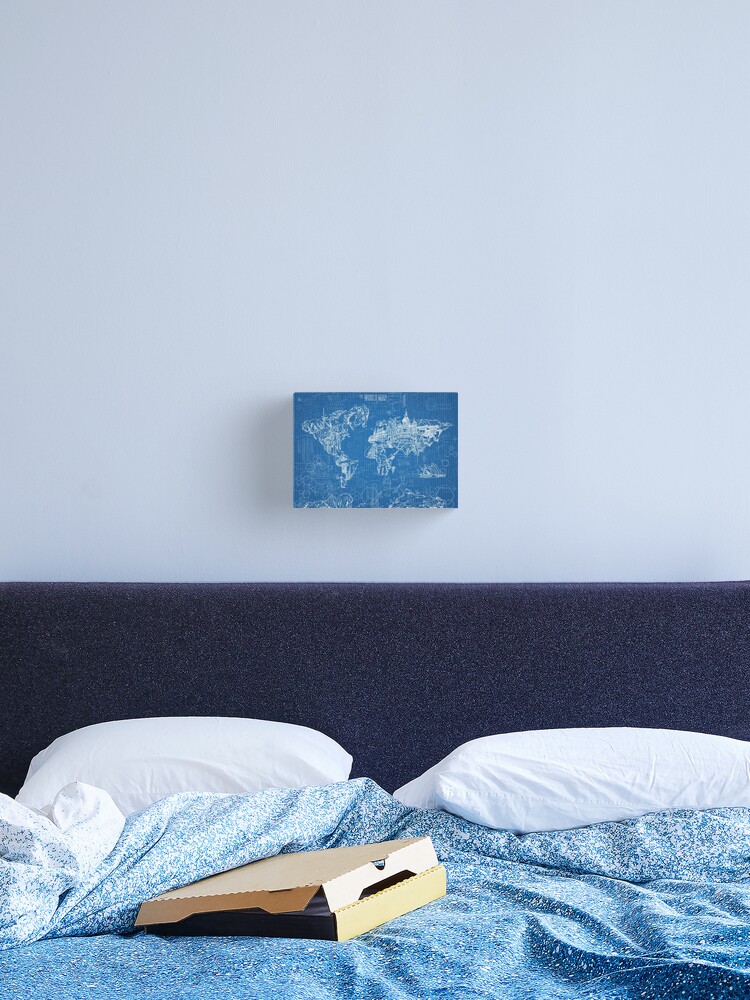 Thumbnail 2 of 3, Canvas Print, world map designed and sold by BekimART.