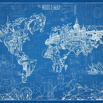 Artwork thumbnail, world map by BekimART