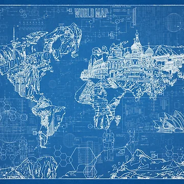 Artwork thumbnail, world map by BekimART