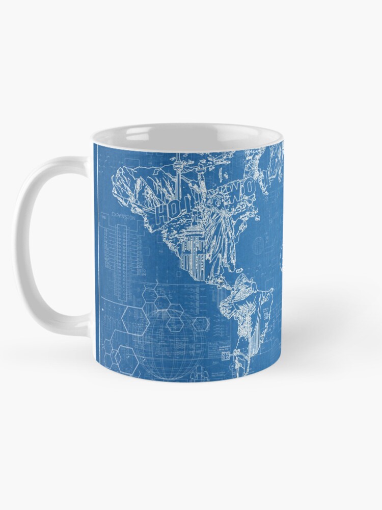 Thumbnail 5 of 6, Coffee Mug, world map designed and sold by BekimART.