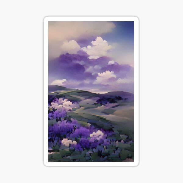 World of Lavender Sticker