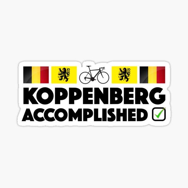 Vista previa del artículo con la obra «Koppenburg Tour realizado por Flandes de Ronde Ciclismo Escalada Adoquines Bélgica Vacaciones», diseñado y vendido por JackCurtis1991.