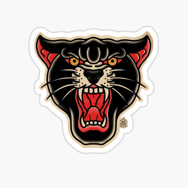Tattoo Panther Sticker