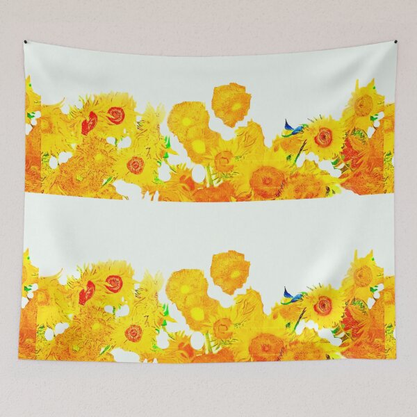 Item preview,  Van Gogh Sunflowers detail, oil painting illustration. [Digitally Enhanced by WatermarkNZ Press] designed and sold by CristalleLisa.