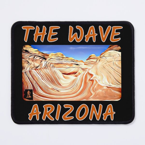 Item preview, The Wave Arizona Sandstone Rock Formation Hike  designed and sold by MojaveTradePost.