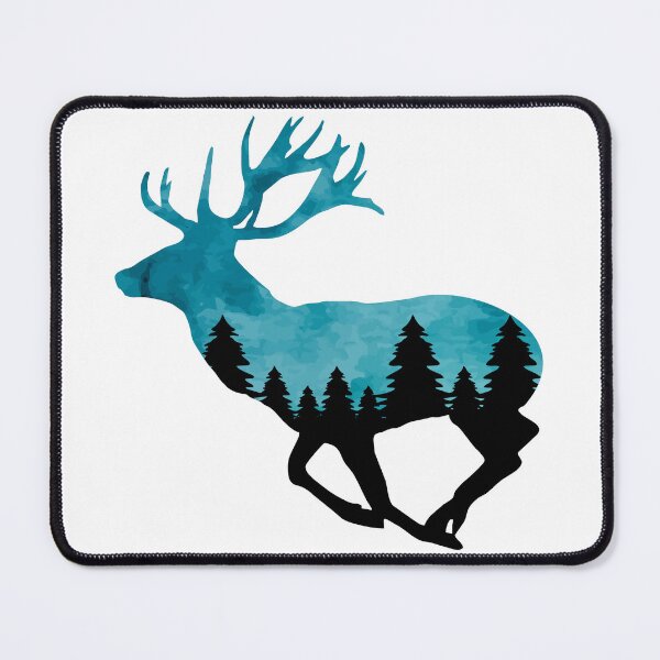 Item preview, Deer & Forest Silhouette | Running Stag | Nature | Wildlife | Outdoors designed and sold by Ravenvine.