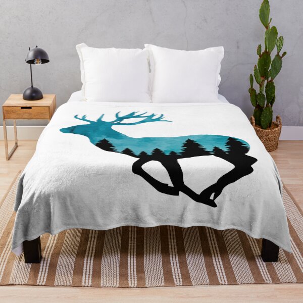 Item preview, Deer & Forest Silhouette | Running Stag | Nature | Wildlife | Outdoors designed and sold by Ravenvine.