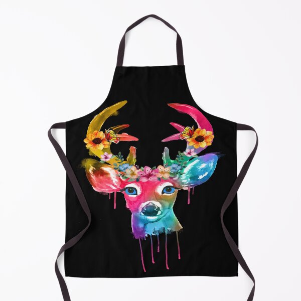 Item preview, Colorful Deer Head | Flowers | Floral Deer | Nature | Wildlife designed and sold by Ravenvine.