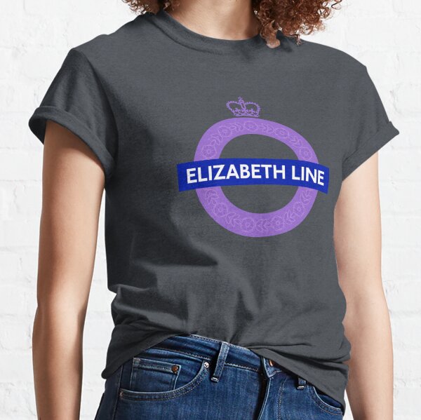 Elizabeth Line with crown Classic T-Shirt