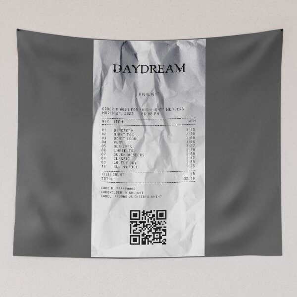 Item preview, Highlight KPOP Daydream Receipt designed and sold by pipkat.