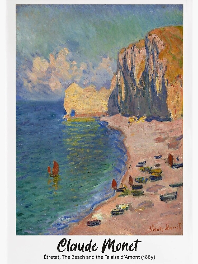 THe Beach Claude Monet Poster Premium Matte Vertical Poster sold by ...