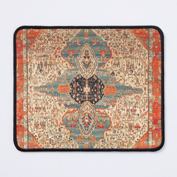 Item preview, Mohtashan Kashan Persian Rug Print designed and sold by Vicky Brago-Mitchell®.