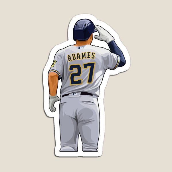 Milwaukee Baseball Willy Adames #27 player square shirt