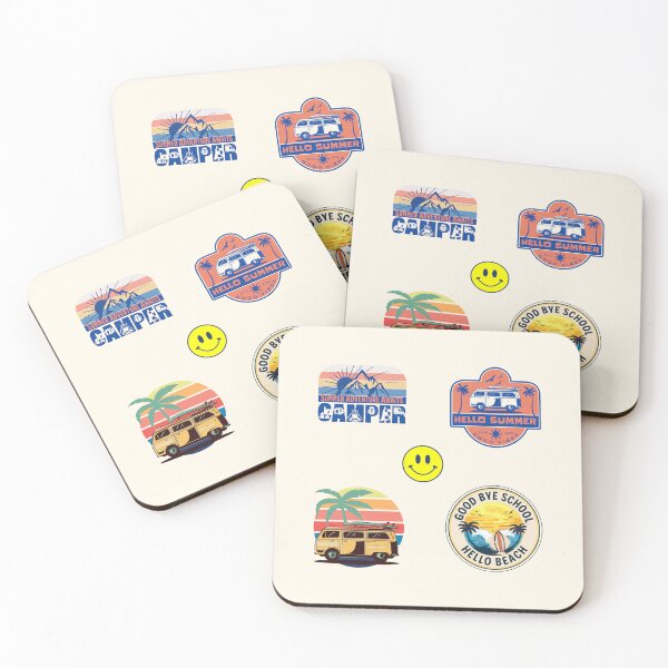 Item preview, Good Bye School Hello Beach Summer Camper designed and sold by JooArtPrints  ★★★★★.