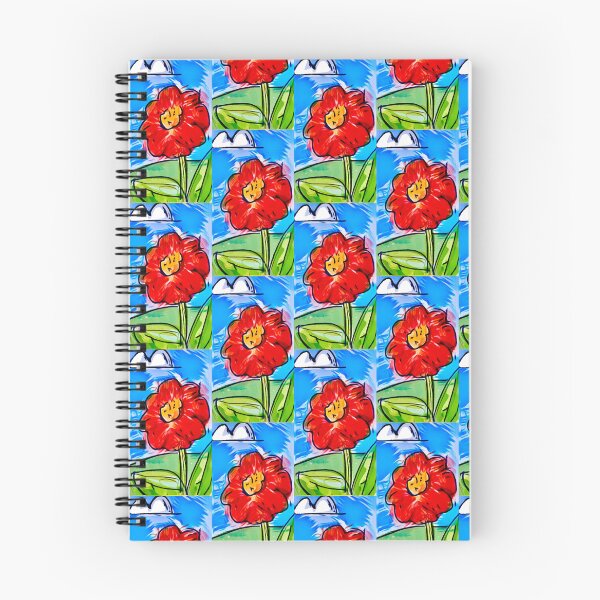 Item preview, The Smudgy Red Flower designed and sold by JohnnyArtPavlou.