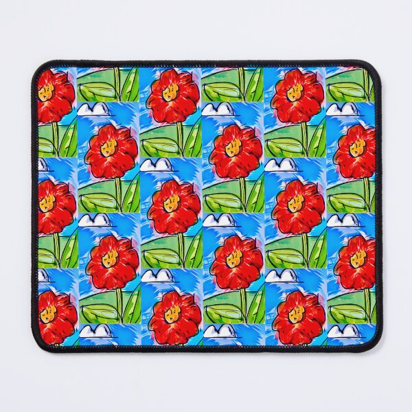Item preview, The Smudgy Red Flower designed and sold by JohnnyArtPavlou.