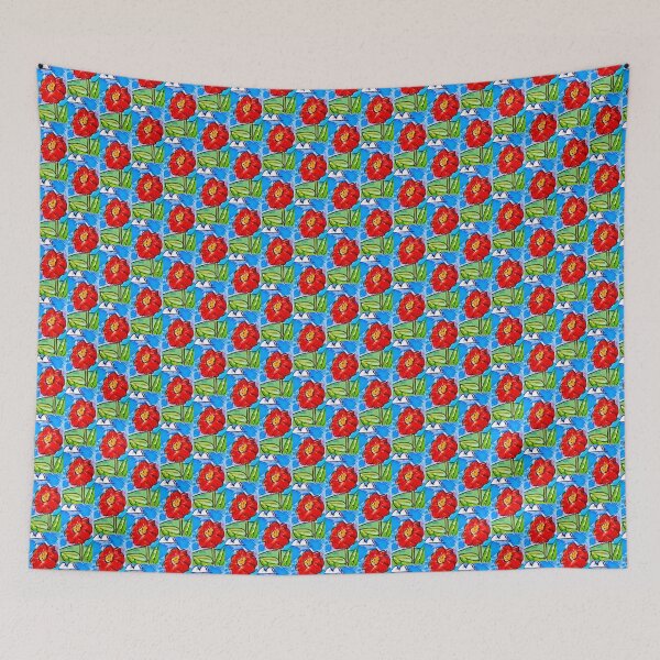 Item preview, The Smudgy Red Flower designed and sold by JohnnyArtPavlou.