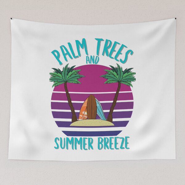 Item preview, palm trees and summer breeze vintage sunset by dsrdirect designed and sold by dsrdirect.