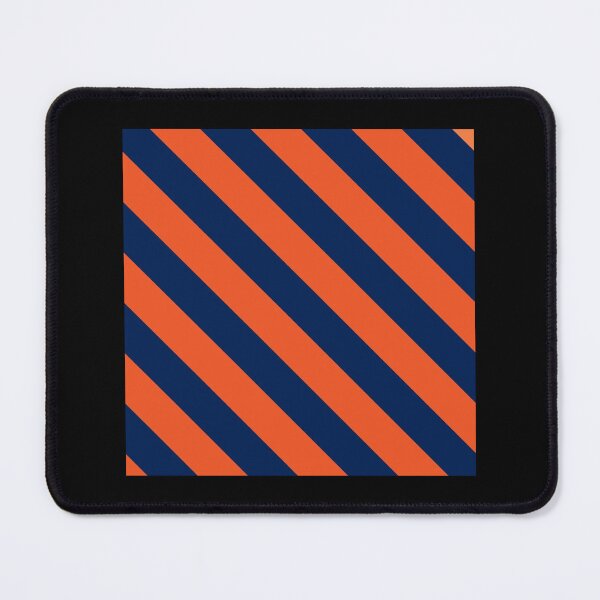 Item preview, Diagonal Stripes Orange And Navy Blue A-Line Dress designed and sold by felyn3gloria.