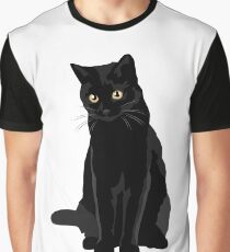 Camiseta gráfica Gato negro