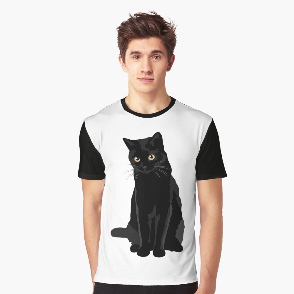 "Black Cat" Tshirt by bluhak Redbubble