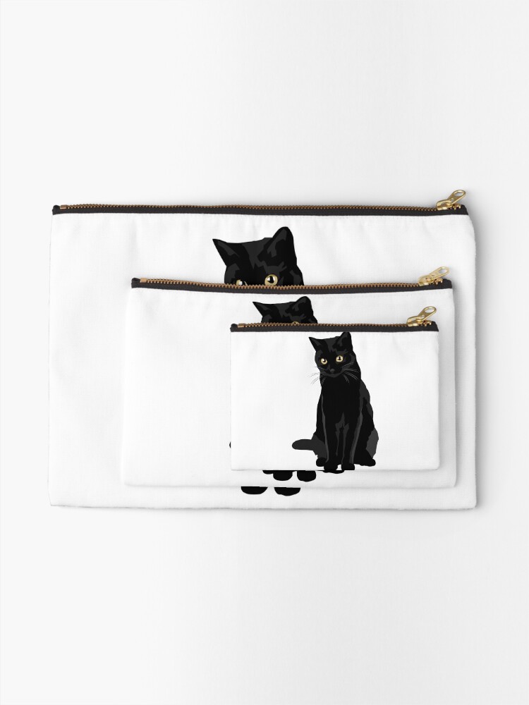 Alternate view of Black Cat Zipper Pouch