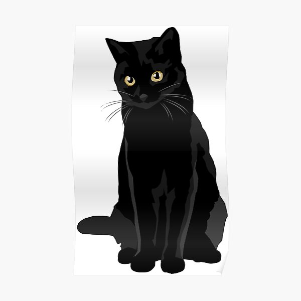 Black Cat Poster