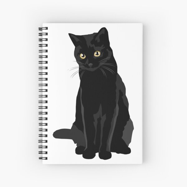 Black Cat Spiral Notebook