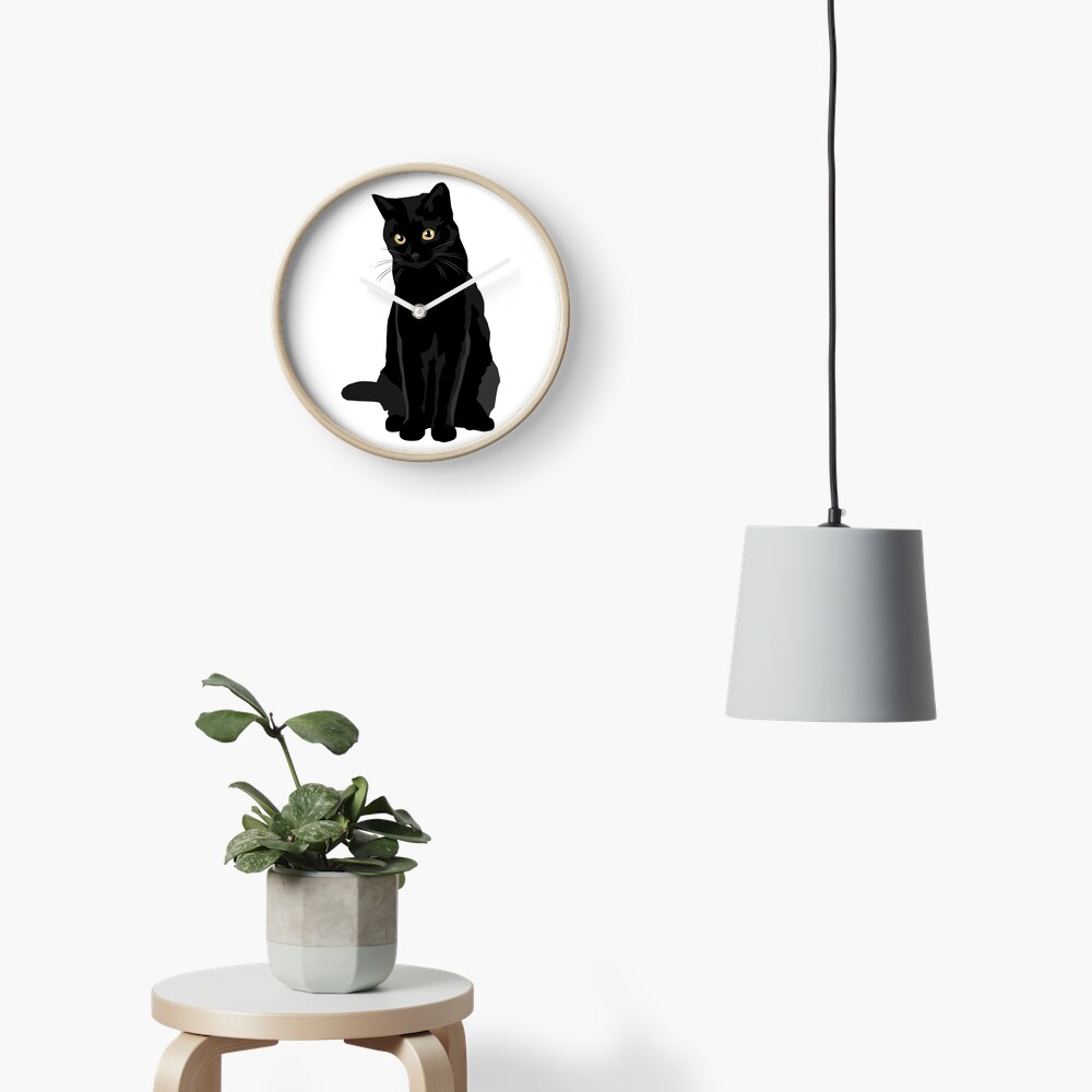 Black Cat Clock
