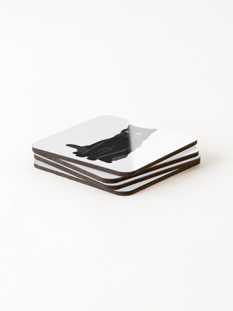 Alternate view of Black Cat Coasters (Set of 4)