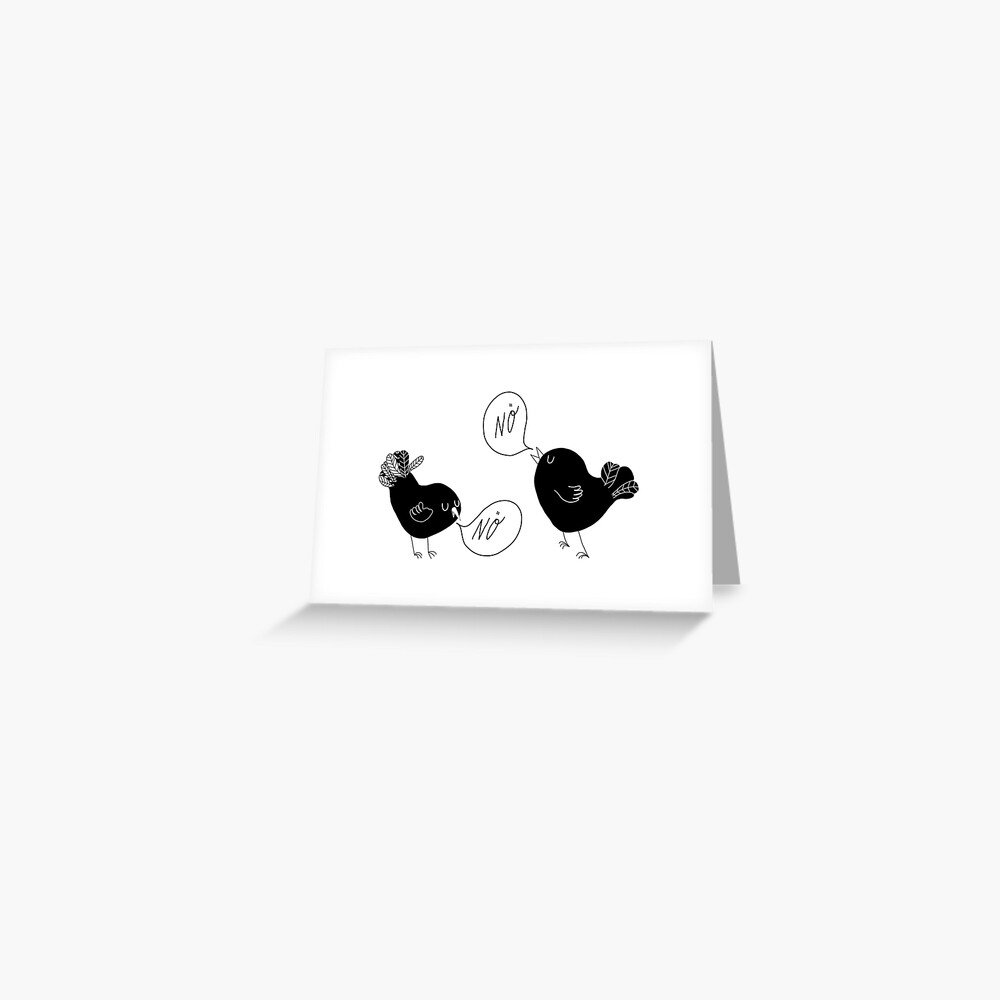 Black Birds. Greeting Card