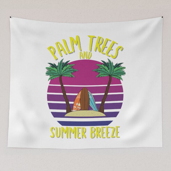 Item preview, palm trees and summer breeze vintage sunset by dsrdirect designed and sold by dsrdirect.