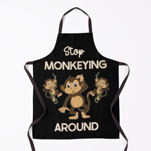 Item preview, Stop Monkeying Around Cartoon Monkeys designed and sold by 69Designs-MP.