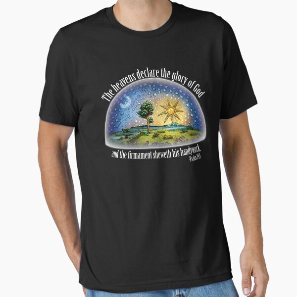 Item preview, Flat Earth - Psalm 19:1 (The Firmament) Black designed and sold by flatearthtalk.