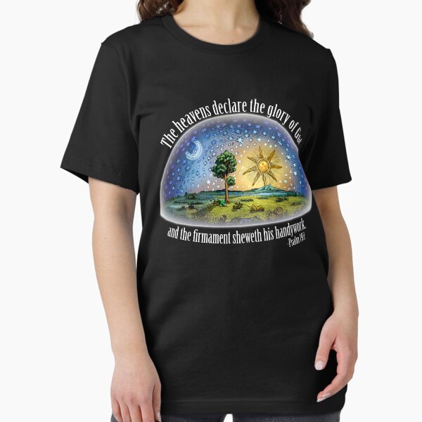 Item preview, Flat Earth - Psalm 19:1 (The Firmament) Black designed and sold by flatearthtalk.