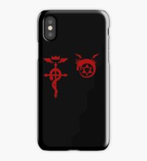 Fullmetal Alchemist Ouroboros + Flamel Red iPhone Case/Skin