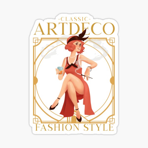 Redhead girl with a party on her mind Sticker