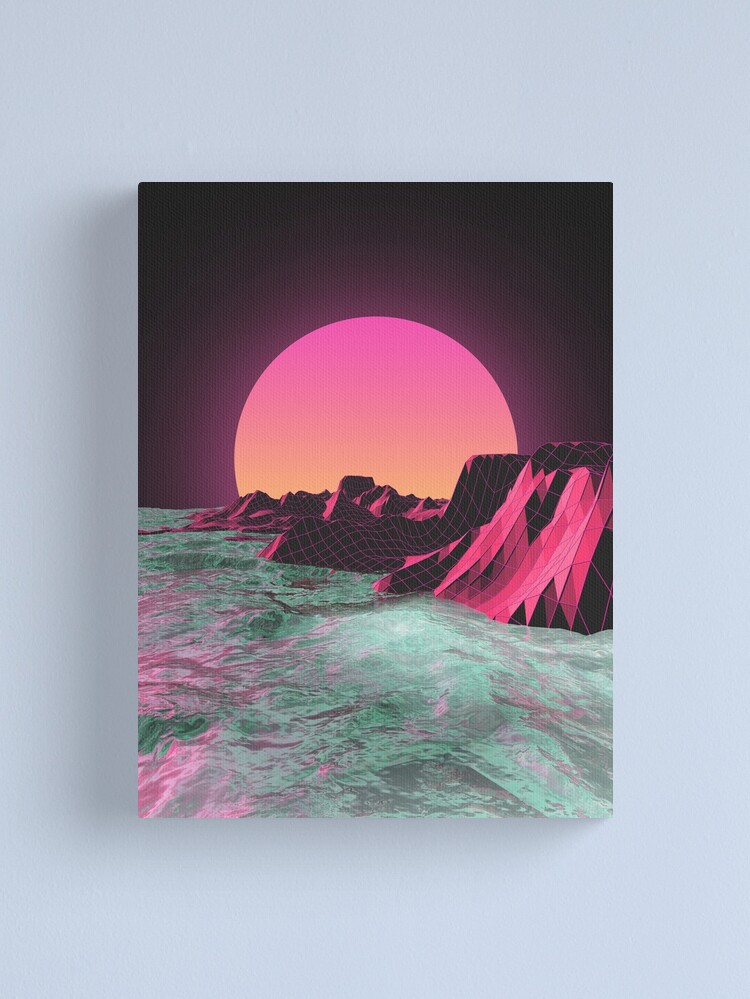 Alternate view of 80's R I S E R Canvas Print