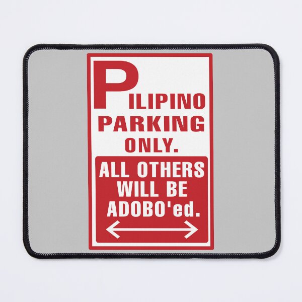 Item preview, FILIPINO PARKING ONLY ADOBO FUNNY SIGN RED designed and sold by aydapadi.