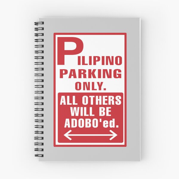 Item preview, FILIPINO PARKING ONLY ADOBO FUNNY SIGN RED designed and sold by aydapadi.