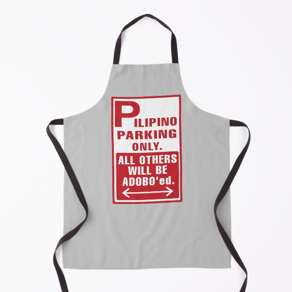 Item preview, FILIPINO PARKING ONLY ADOBO FUNNY SIGN RED designed and sold by aydapadi.