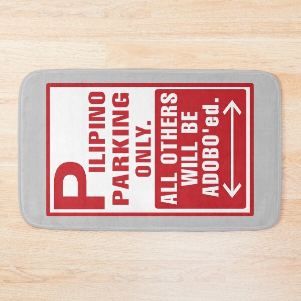 Item preview, FILIPINO PARKING ONLY ADOBO FUNNY SIGN RED designed and sold by aydapadi.