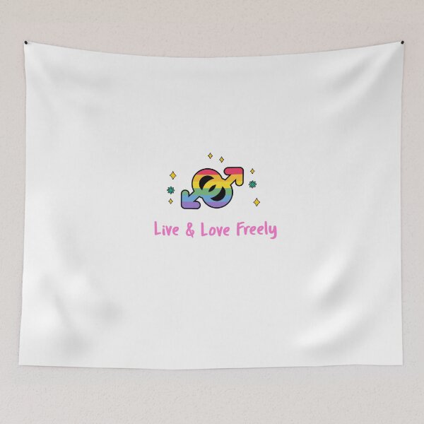 Item preview, Live & Love Freely/ Pride Allyship designed and sold by Verbiage24.