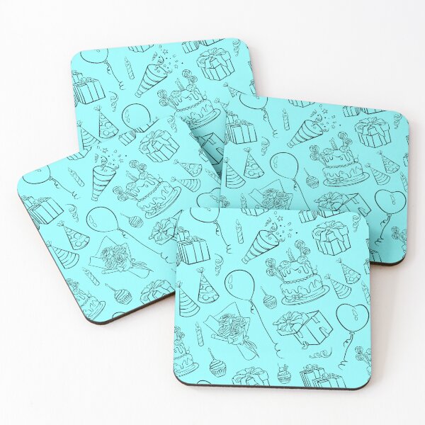 Item preview, Balloon and Party Elements Pattern designed and sold by JanviRamani.